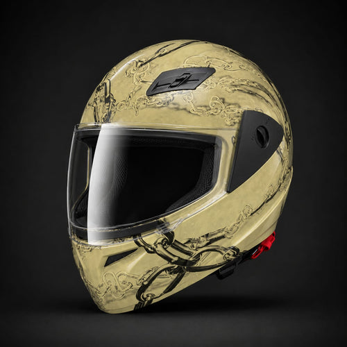 Gilded Links helmet - front three-quarter hero