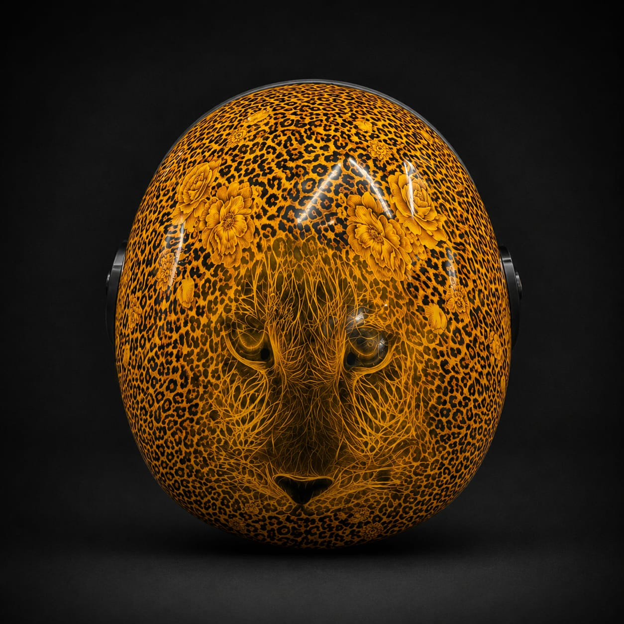 Wild Bloom top leopard face detail